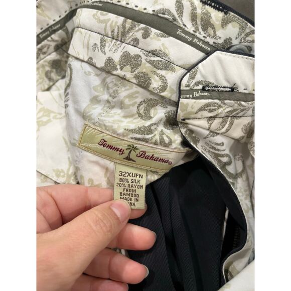 Tommy Bahama Mens Preston Silk Bamboo Blend in Black Size 32XUFN - Picture 3 of 9